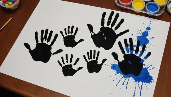 Capturez l'essence de votre famille avec un tableau empreinte main